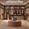 Hat Organizer for Baseball Caps-2 PacK | Wood & Metal Hat Ra...