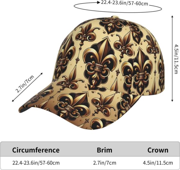 Unisex Baseball Cap with Adjustable Closure Royal-Fleur-De-L...