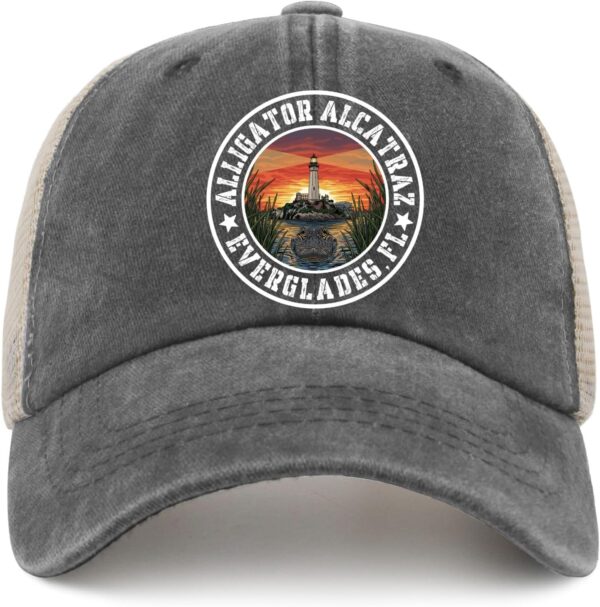 Alligator Alcatraz Islan Everglades Baseball Hats Running Ca...