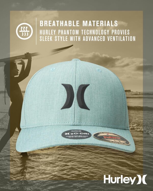 Hurley Men's Baseball Cap - Stretch Fit Lightweight Curved B...
