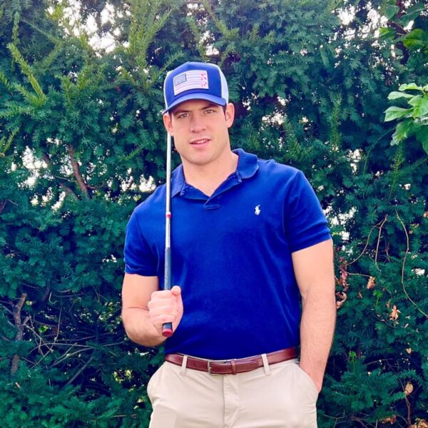 American Golf USA Flag Trucker Hats Lucky Golfing Mens Cap E...