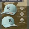 Hurley Men's Baseball Cap - Stretch Fit Lightweight Curved B...