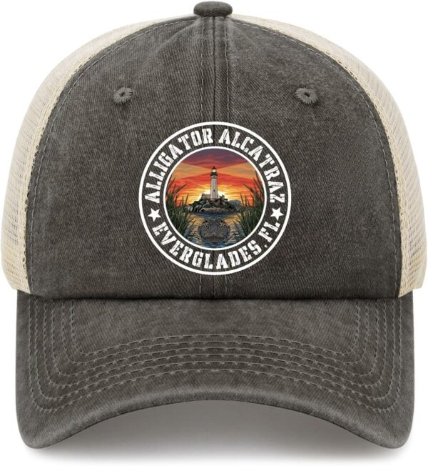 Alligator Alcatraz Islan Everglades Baseball Hats Running Ca...