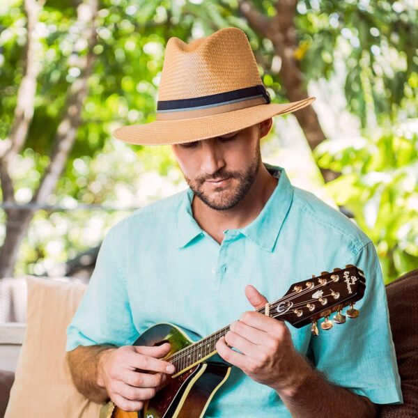 Wallaroo Hat Company – Men’s Turner Fedora – Wide Brim Straw...