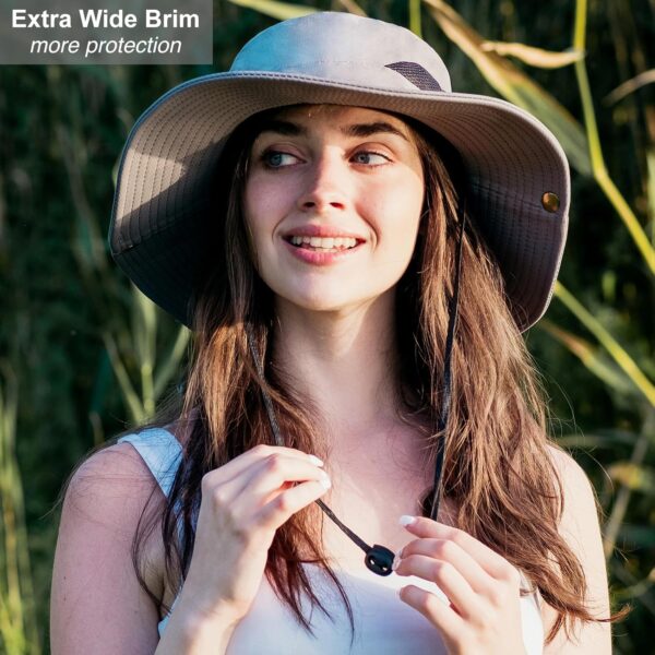 CAMOLAND Sun Hat with Removable Mesh Head Net Safari Hat Out...