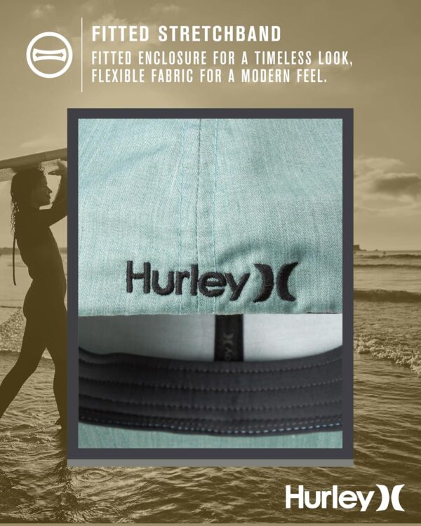 Hurley Men's Baseball Cap - Stretch Fit Lightweight Curved B...
