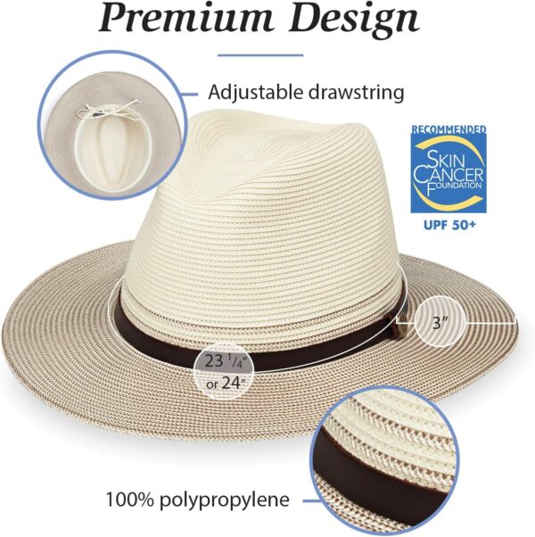 Wallaroo Hat Company Men’s Carter Fedora – UPF 50+ Sun Prote...