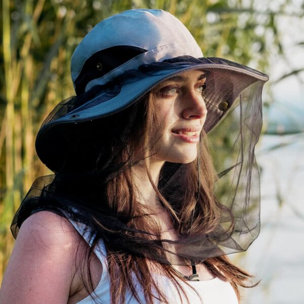 CAMOLAND Sun Hat with Removable Mesh Head Net Safari Hat Out...