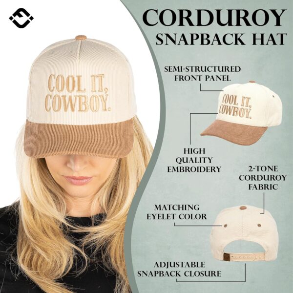 Funky Junque Two Tone Vintage Trucker Hats Men Women Corduro...