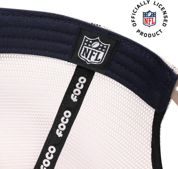 FOCO Men's NFL Team Logo Casual Mesh Trucker Hat Caps