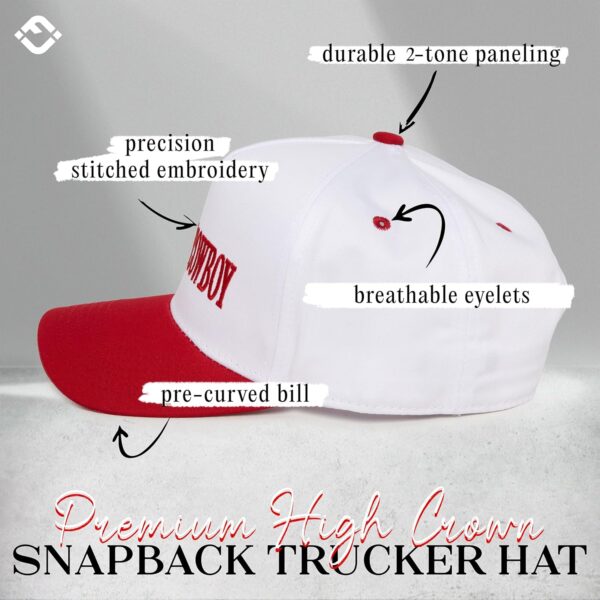 Funky Junque Vintage Canvas Snapback Hat - Adjustable 2 Tone...