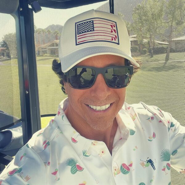 American Golf USA Flag Trucker Hats Lucky Golfing Mens Cap E...
