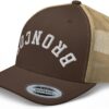 NX Upside Down Broncos Embroidered Curved Bill Trucker Hat M...